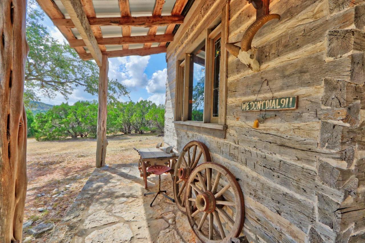 Log Cabin At Old Glory Ranch Villa Wimberley Exterior photo